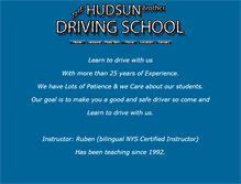 Tablet Screenshot of hudsundrivingschool.com